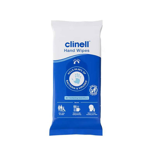 Salviette antimicrobiche Clinell Confezione da 30 pazienti
