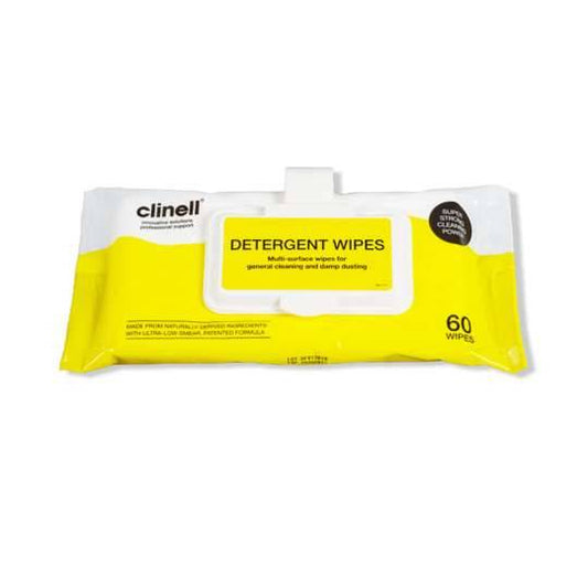 Clinell Detergent Wipes Clip Pack of 60 - UKMEDI