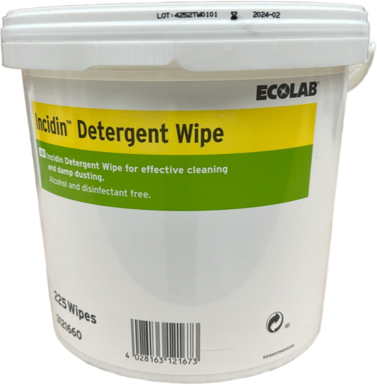 Ecolab Incidin Detergent Wipe 225 Secchio per salviette