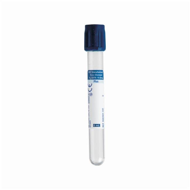 Provette per prelievo di sangue BD Vacutainer Trace Element 6ml K2 EDTA