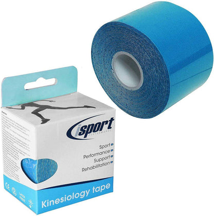 Nastro kinesiologico blu 5 cm x 5 m isport Performance