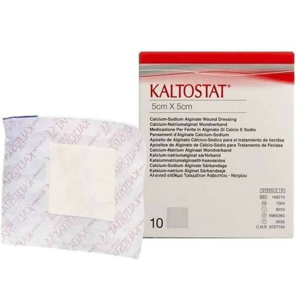 Medicazione in alginato Kaltostat 5 cm x 5 cm