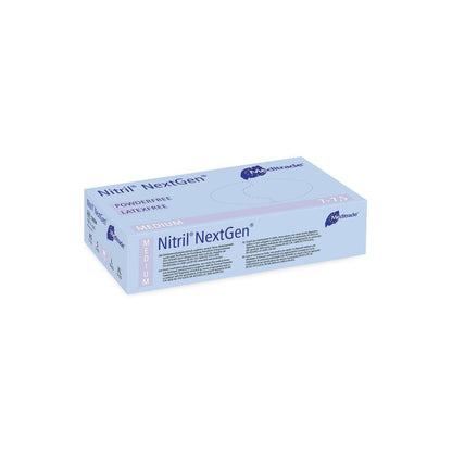 Guanti da visita in nitrile XS-XL Meditrade NextGen senza polvere blu