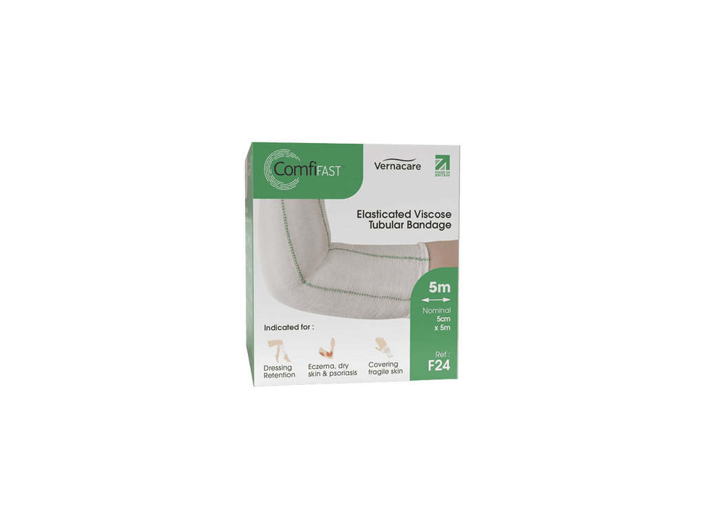Benda tubolare elasticizzata unidirezionale ComfiFast verde 5 cm x 5 m