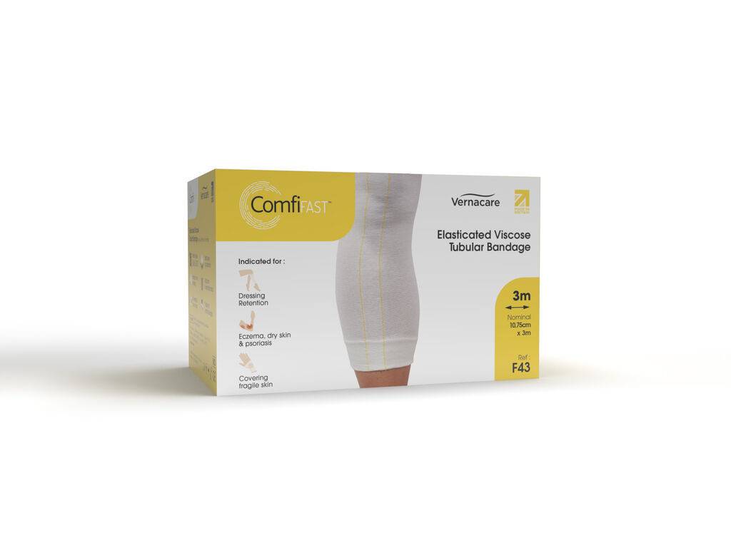 Benda tubolare elasticizzata unidirezionale ComfiFast gialla 10,75 cm x 3 m