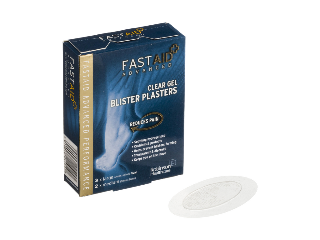 Fast Aid Advanced Cerotti per vesciche in gel trasparente, confezione da 5