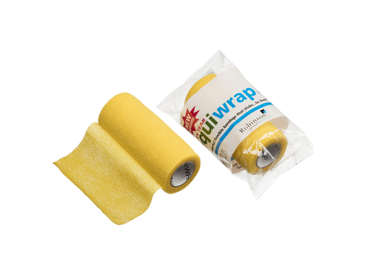 Benda coesiva Equiwrap da 10 cm x 4,5 m, gialla