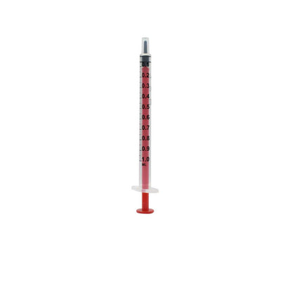 Siringhe Acuject Low Dead Space da 1 ml, rosse