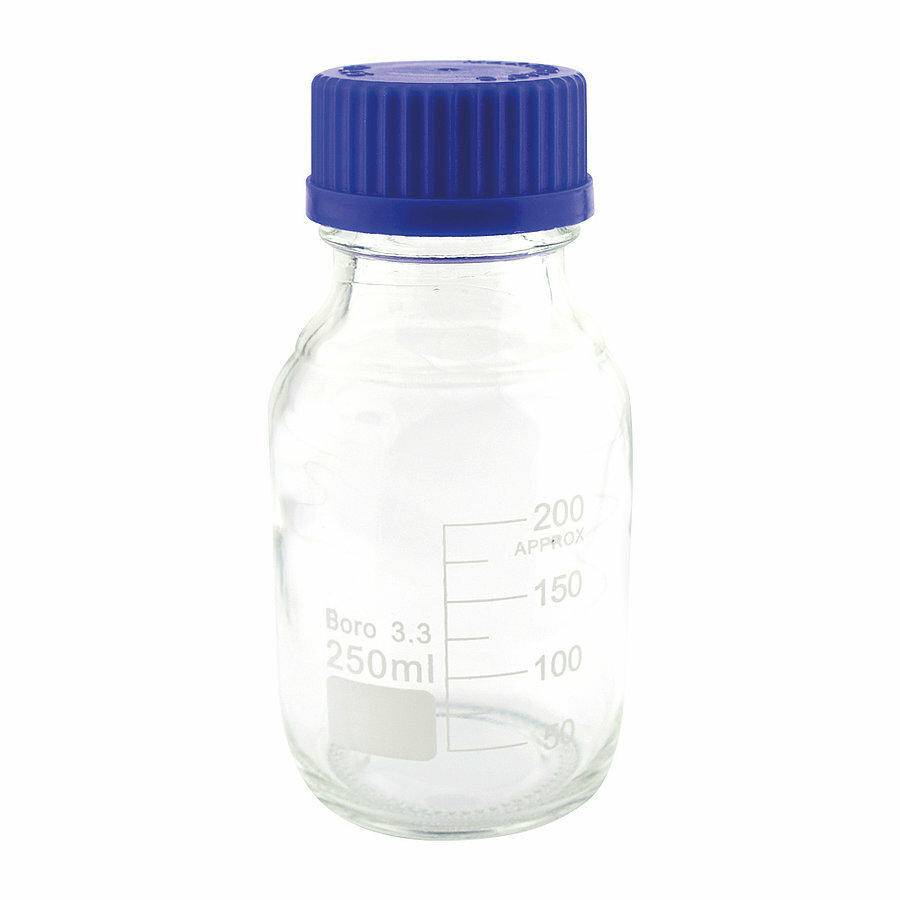 Flacone di reagente in vetro borosilicato da 250 ml