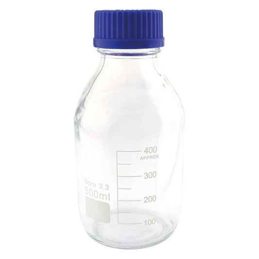 Teqler - 500ml Borosilicate Glass Reagent Bottle - 135850 UKMEDI.CO.UK UK Medical Supplies
