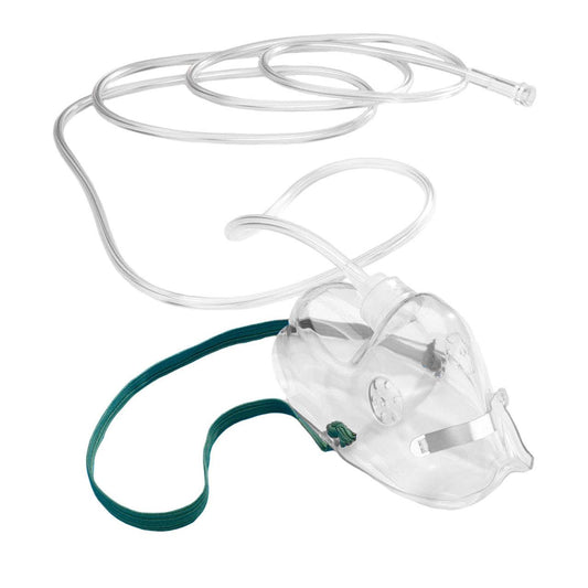 Maschera di ossigeno per adulti con tubo di sicurezza 210 cm