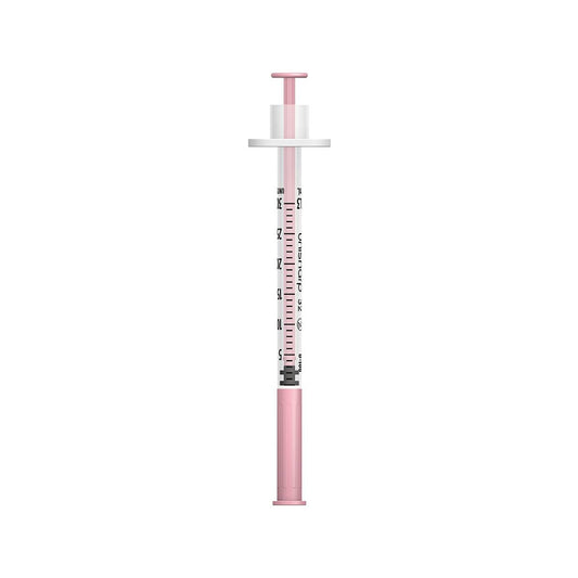0,3 ml 0,3 pollici 32g Siringa e Ago Unisharp rosa u100