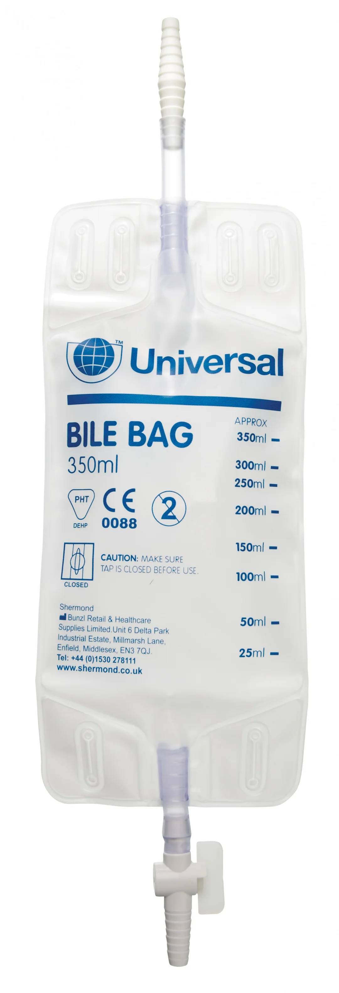 350ml Sterile Bile Collection Bags With Ryles/Kehrs Connector - UKMEDI