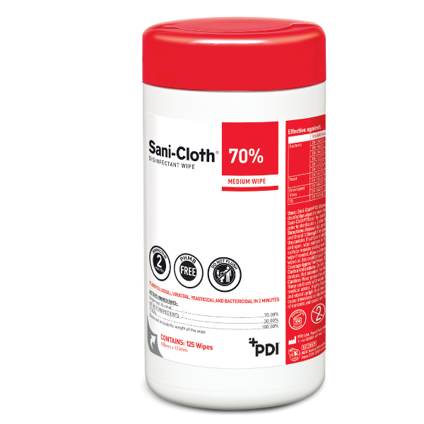 Sani-Cloth 70% Tubo da 125 salviette