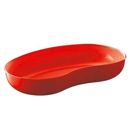 Piatto per reni in plastica rossa grande