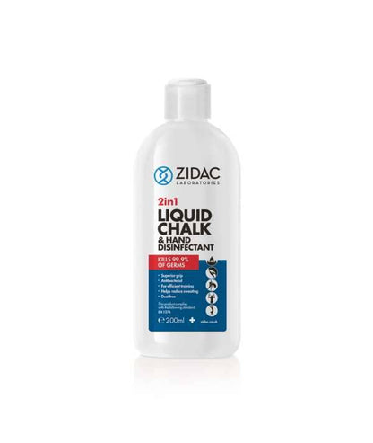 Gesso liquido e disinfettante per le mani Zidac 2in1 da 200 ml